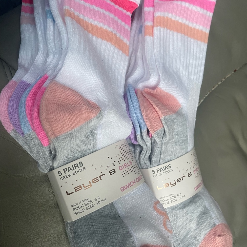 Girls crew socks